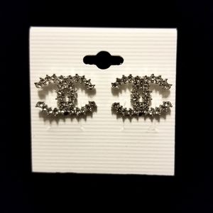 Silver Rhinestone earrings